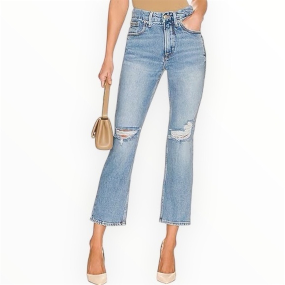 GOOD AMERICAN Good '90s Cropped Icon in Indigo068 size 28